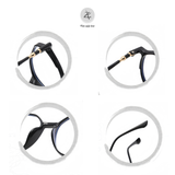  Gọng kính cận loạn thời trang Zay Eyewear TR2081 dáng lục giác phong cách hàn quốc 