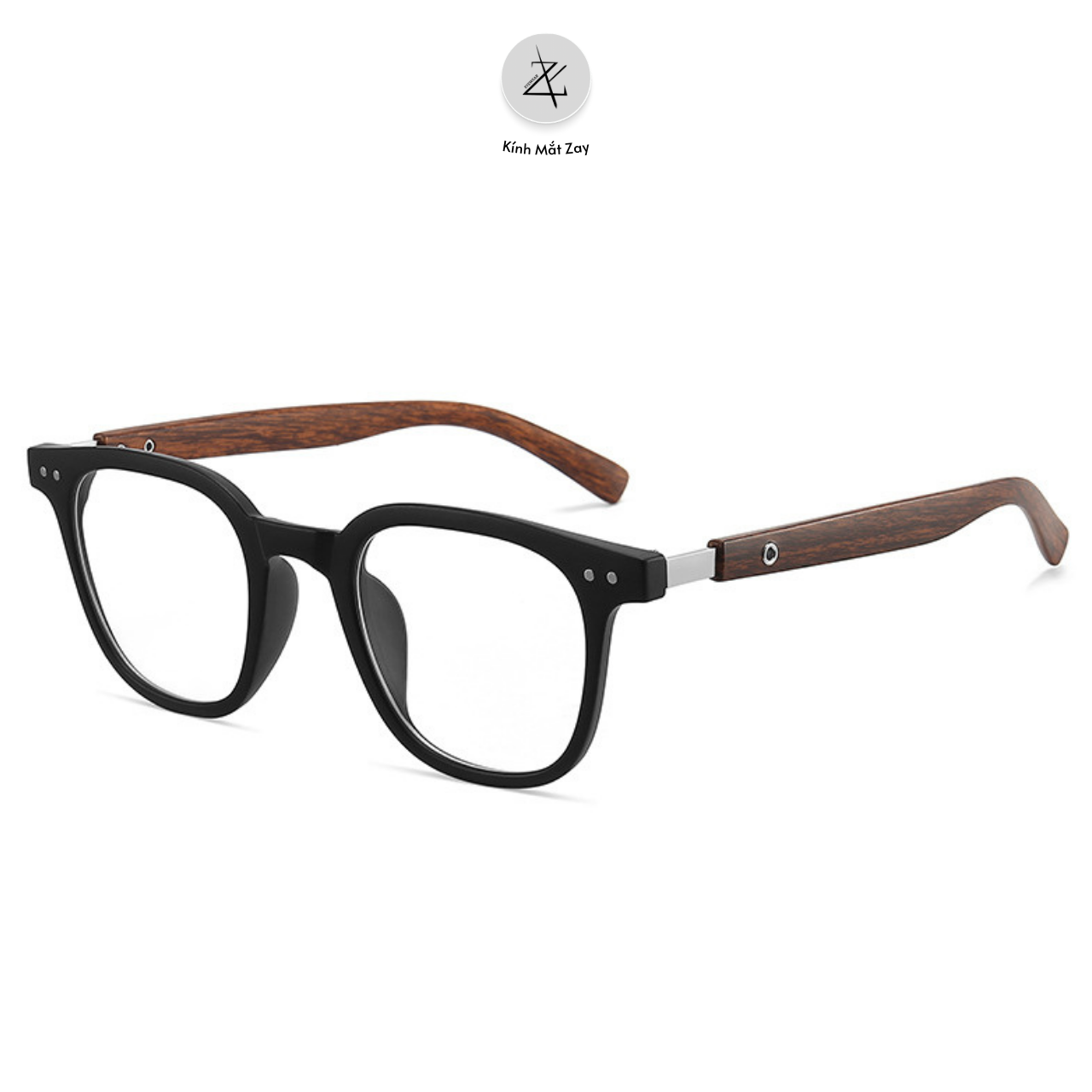  Gọng kính Zay Eyewear TR83026 dáng lục giác kim loại phong cách hàn quốc 