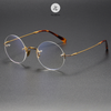 Gọng kính titanium dáng tròn Zay eyewear ZY008 phong cách thời trang cao cấp