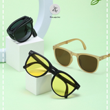 Kính mát trẻ em Zay eyewear SS3 dáng vuông phong cách thời trang