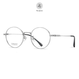  Gọng kính F31102 dáng tròn titanium cao cấp 