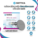  Tròng kính Đổi màu khói Lọc ánh sáng xanh Siêu mỏng 1.56 1.60 1.67 Nottica Italy chính hãng 