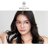 Gọng kính Bolon BJ6173 dáng đa giác titanium chính hãng fullbox
