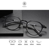 Gọng kính cận titanium Zay eyewear Viod dáng oval siêu nhẹ thời trang cao cấp