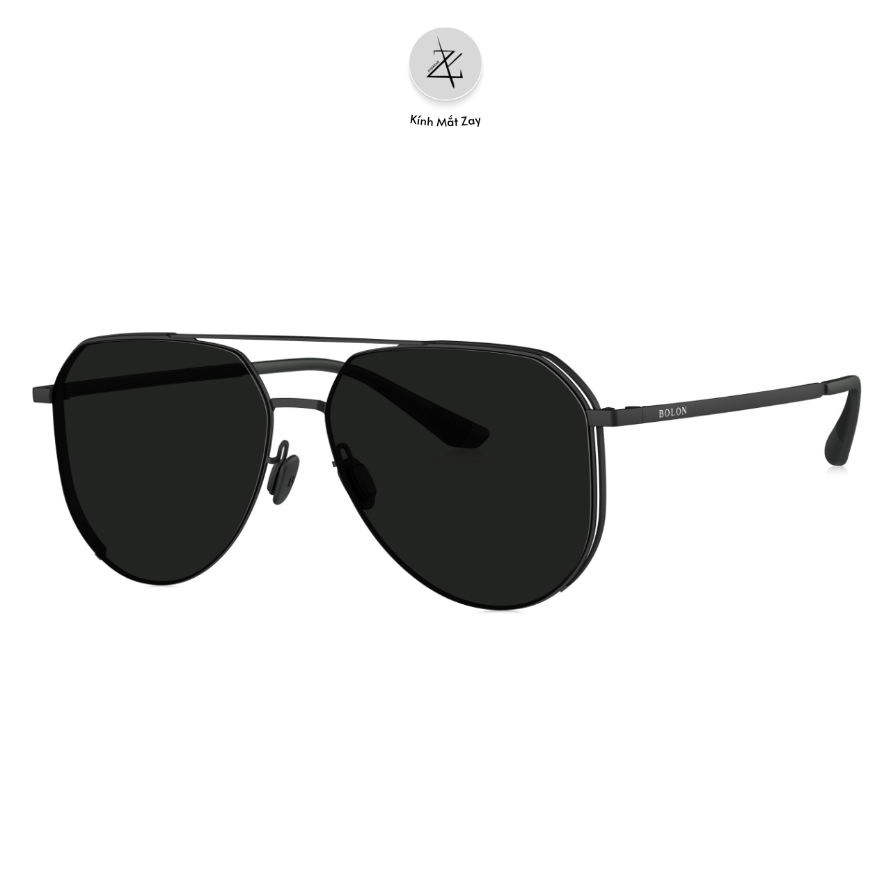  Kính mát Polarized Bolon BL8122 dáng phi công Titanium chính hãng fullbox 