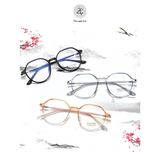  Gọng kính cận loạn thời trang Zay Eyewear TR2081 dáng lục giác phong cách hàn quốc 
