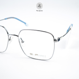 Gọng kính Exfash EF74250T dáng vuông to titanium chính hãng fullbox