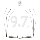 Gọng kính cận titanium Zay eyewear Cokupa dáng oval siêu nhẹ thời trang cao cấp