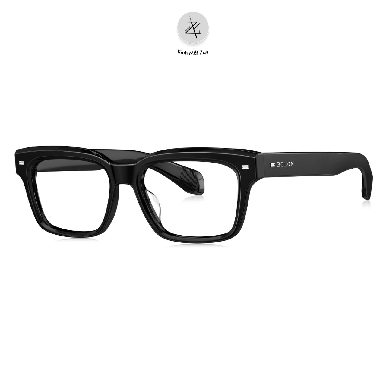  Gọng kính Bolon BJ3213 dáng vuông nhựa acetate chính hãng fullbox 