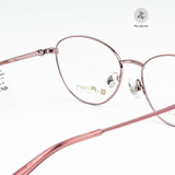 Gọng kính Exfash EF74263T dáng mắt mèo titanium chính hãng fullbox