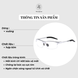 Gọng kính ALMG 8177 dáng thể thao, đạp xe hợp kim bền bỉ