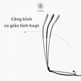 Gọng kính P8806 dáng mắt mèo titanium cao cấp