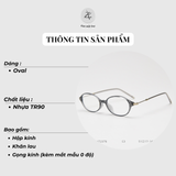 Gọng kính Zay Eyewear W72375 dáng oval cách thời trang