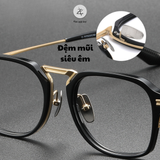 Gọng kính Zay eyewear DTX413 dáng oval titanium siêu nhẹ thời trang cao cấp