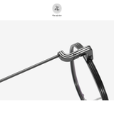 Gọng kính cận titanium Zay eyewear Cokupa dáng oval siêu nhẹ thời trang cao cấp