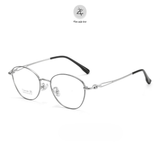 Gọng kính P90309 dáng mắt mèo titanium cao cấp