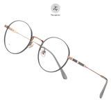  Gọng kính F31102 dáng tròn titanium cao cấp 