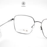 Gọng kính Exfash EF74250T dáng vuông to titanium chính hãng fullbox