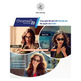  Tròng Kính Đổi màu Essilor Transitions Classic ngăn ánh sáng xanh - Pháp chính hãng 