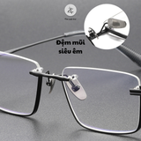 Gọng kính nửa khung Dita DTX146 dáng vuông titanium cao cấp