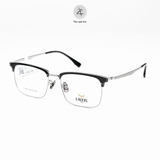 Gọng kính nửa khung Lavein Paris 1033 dáng vuông nhựa TR90 & titanium chính hãng fullbox