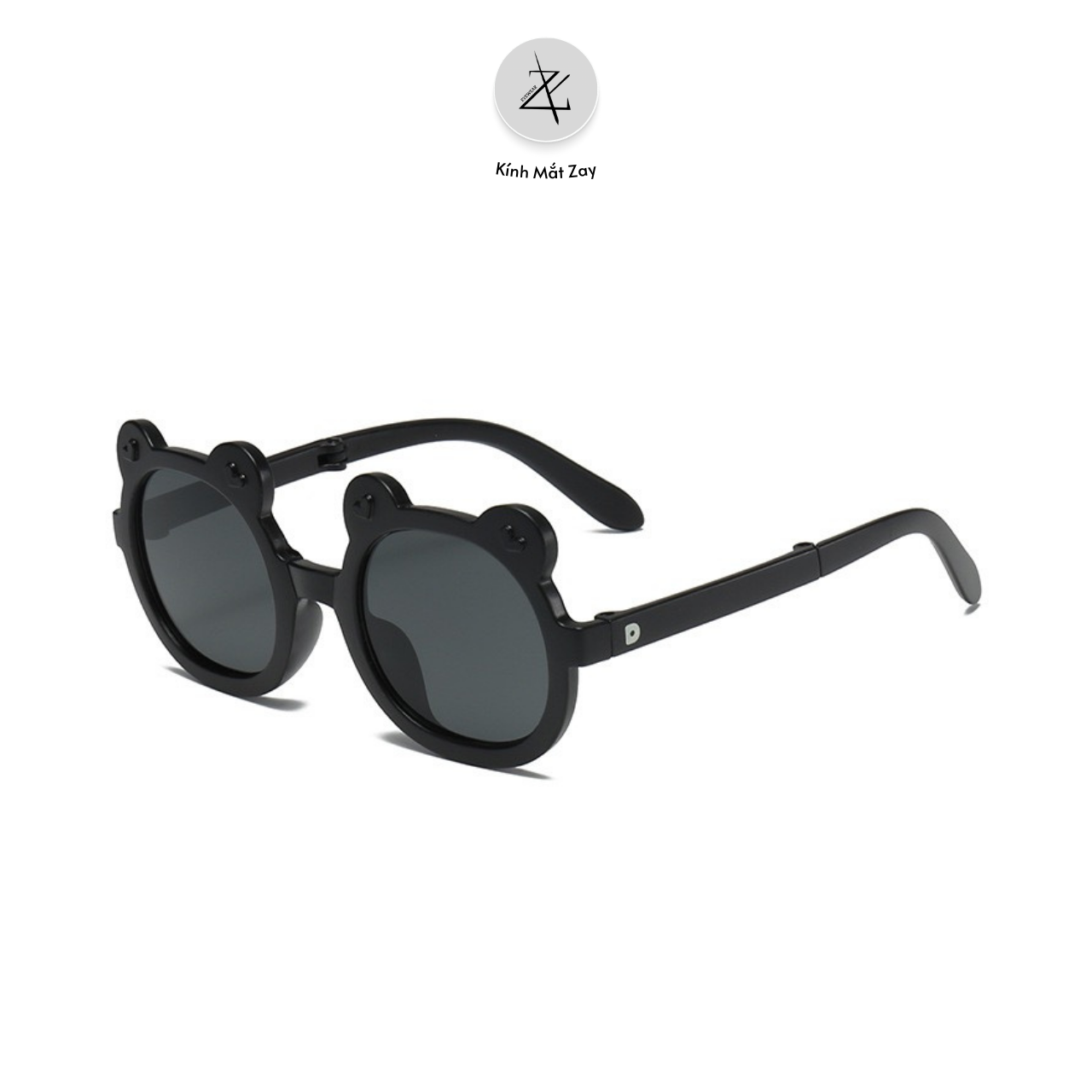  Kính mát trẻ em Zay eyewear SS4 dáng tròn hình gấu phong cách thời trang 