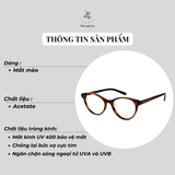  Gọng kính cận loạn nam nữ thời trang Zay eyewear Tess dáng mắt mèo cao cấp 