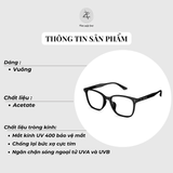 Gọng kính Molsion MJ5131 dáng vuông nhựa acetate chính hãng fullbox