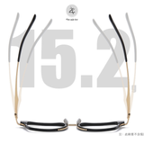 Gọng kính Zay eyewear DTX413 dáng oval titanium siêu nhẹ thời trang cao cấp