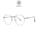  Gọng kính Zay Eyewear D29165 dáng đa giác kim loại phong cách hàn quốc 