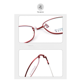  Gọng kính Zay eyewear 677 dáng oval titanium cao cấp 