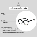  Gọng kính cận loạn nam nữ thời trang Zay eyewear Jared dáng tròn cao cấp 