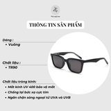Kính mát 58288 dáng vuông nhựa TR90 dẻo Hàn Quốc
