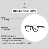  Gọng kính cận loạn dáng vuông thời trang Zay Eyewear A2155 bền dẻo phong cách hàn quốc 