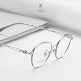 Gọng kính P90309 dáng mắt mèo titanium cao cấp