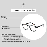 Gọng kính cận loạn nam nữ thời trang Zay eyewear Arthur dáng tròn cao cấp 