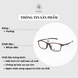 Gọng kính thể thao New Balance Elock NB09300 dáng vuông nhựa dẻo chính hãng fullbox