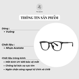 Gọng kính Bolon BJ5176 dáng vuông nhựa acetate fullbox chính hãng