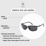 Kính mát 2989 dáng mắt mèo kim loại Hàn Quốc