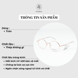  Gọng kính Velocity VL27084 dáng tròn thép không gỉ chính hãng fullbox 