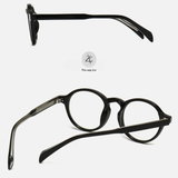 Gọng kính cận titanium Zay eyewear 8608 dáng tròn siêu nhẹ thời trang cao cấp