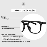  Gọng kính Bolon BJ5167 dáng vuông nhựa acetate chính hãng fullbox 