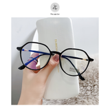  Gọng kính cận loạn thời trang Zay Eyewear TR2081 dáng lục giác phong cách hàn quốc 