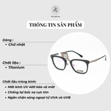 Gọng kính Jeep B1033 dáng vuông titanium fullbox chính hãng