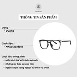 Gọng kính Bolon BJ5180 dáng vuông nhựa acetate fullbox chính hãng