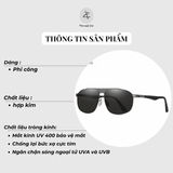  Kính mát 2978 dáng phi công nhựa dẻo & kim loại Hàn Quốc 