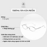  Gọng kính GM MM218 dáng lục giác titanium 