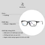  Gọng kính cận loạn nam nữ thời trang Zay eyewear HM8105 dáng mắt mèo phong cách thời trang 