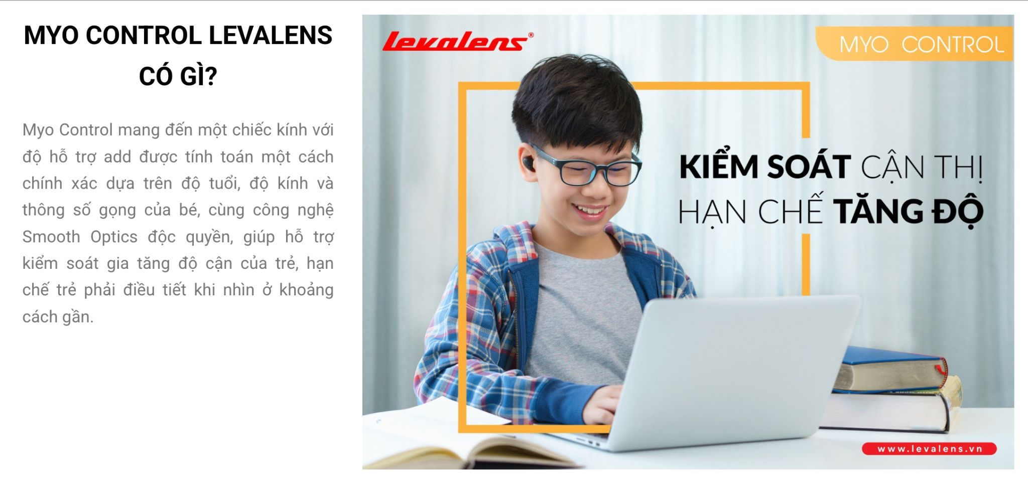  Tròng kính Trẻ em Levalens Myo Control Freeform Lens kiểm soát cận thị hạn chế tăng độ Đức chính hãng 