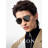 Kính mát Polarized Bolon BL8122 dáng phi công Titanium chính hãng fullbox